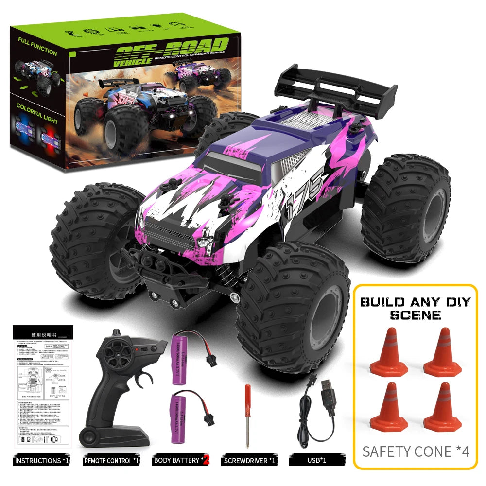 JJRC 1/18 2.4G RC Drift Racing Car High Speed Off Road Vehicle All Terrain Remote Control Climbing Car Toys for Boys Kids Gifts