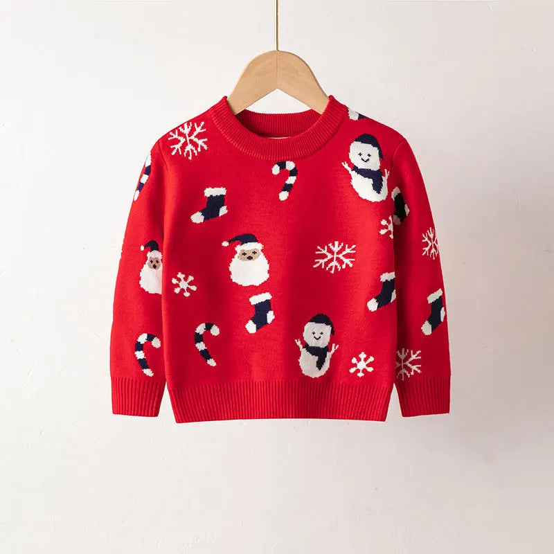 Estevan Christmas Warm Bottom Pullover Sweater