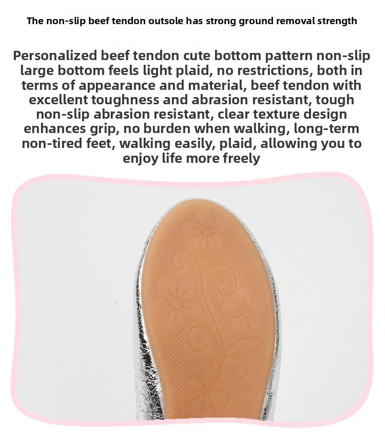 2026 New Girl Shoe Girl Christmas Shoes Party Performance Ballet Flats Slip on Boat Shoes Girl Dress Ballerina Princess Shoes