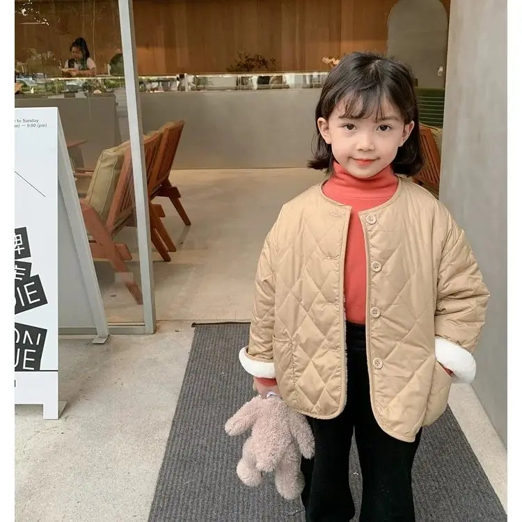 Maria Fashion Girls Jacket Winter Korean Style - GuGuTon baby store - Baby Fashion - Toddlers Outfits - Babies Outfits - Toddler Clothes - Kids Clothing - Newborn Clothes - Newborn Wear - Kids Wear - Trending Clothes - Trending Outfits - Fall Fashion - Winter Fashion - Girls Clothes - Boys Clothes - Babies Wear - Kids Accessories - KidsWear - Summer Clothes - Summer Fashion - Summer Trend - Falls Sweaters - Tops - Bottom - Jeans - Blouse - Dresses - Newborn Dresses - Toys