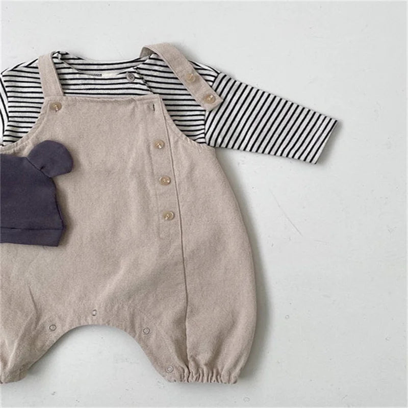 Awilda Baby Cotton Long Sleeve Striped Top