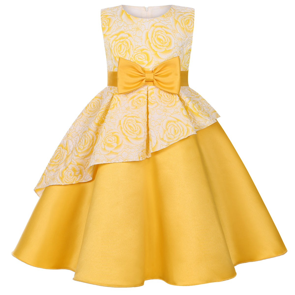 Girl's Party Dress - Elegant Flower Princess Style Dance Dress - Birthday Party Dress, Wedding Dress, Flower Girl Dress
