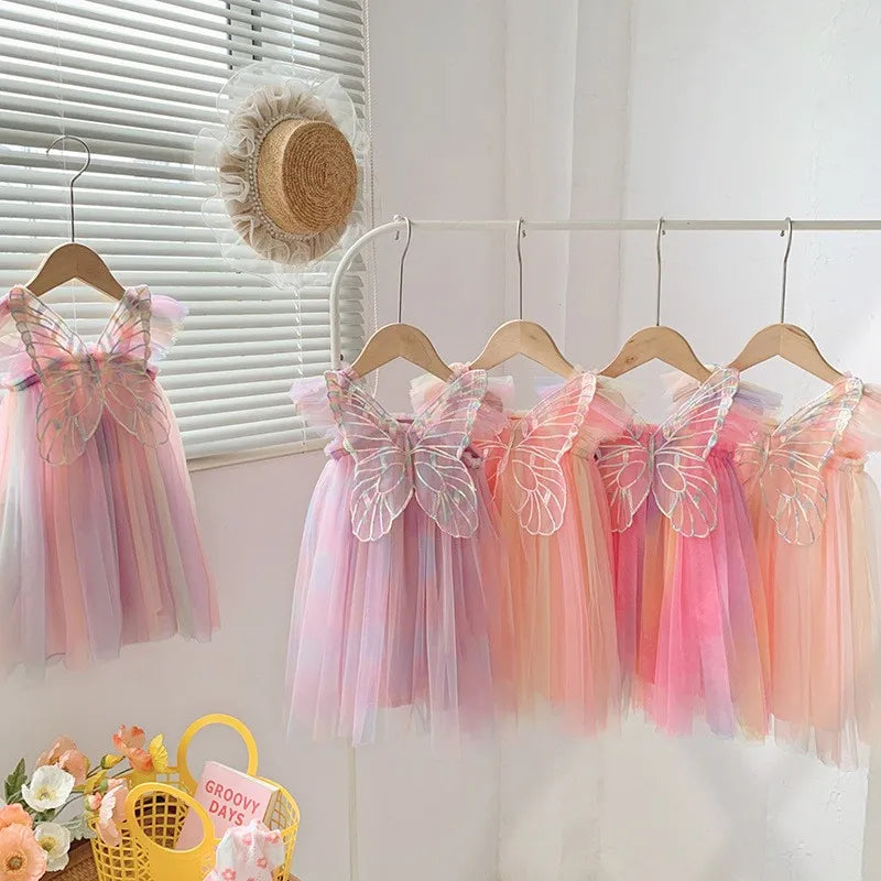 Eva Baby Girls Fly Sleeve Dress for 1 to 5 Years