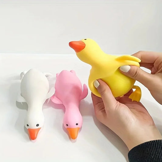 Funny Cute Stretchy Soft Duck Squishy Toys Squeeze Stress Relief Toys