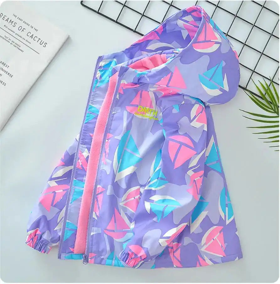 Kirsys Polar Fleece Outdoor Jacket Thickened Hooded Windbreaker