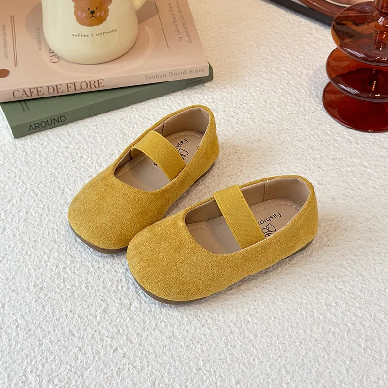 Girls Dance Performance Shoes Slip-on Kids Soild Candy Color Ins Trendy 2026 New Girls Flat Shoes