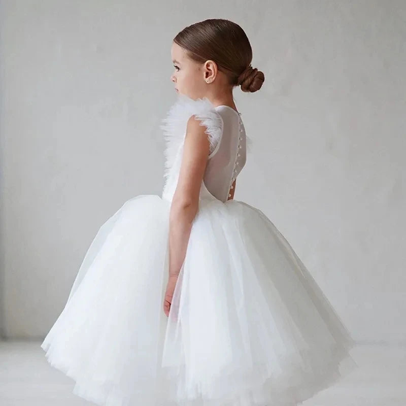 2026 New Summer Girls Dress Elegant Fashion Little Princess Dress