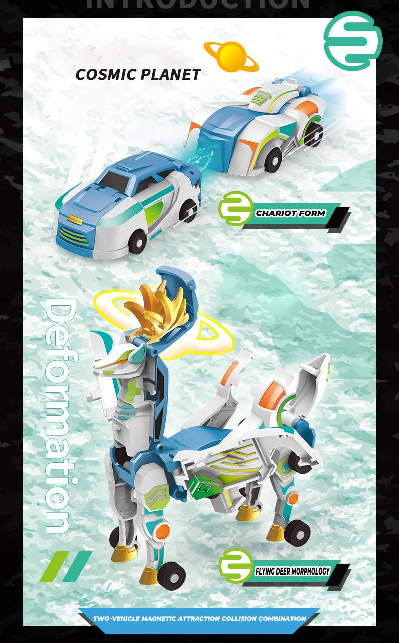 Mars Deer Collision Deformation Car Series 2 in 1 Cars Toys