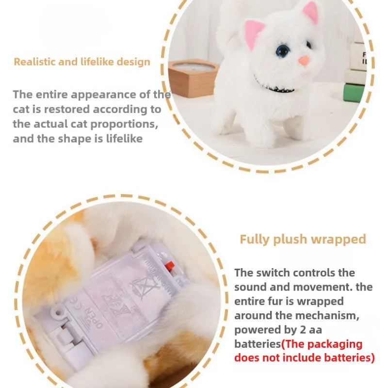 Electric Moving Cat Walking Barking Machine Interactive Simulation Mouse