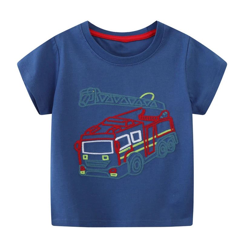 Andy Cotton Short Sleeve Cartoon Tees - GuGuTon baby store - Baby Fashion - Toddlers Outfits - Babies Outfits - Toddler Clothes - Kids Clothing - Newborn Clothes - Newborn Wear - Kids Wear - Trending Clothes - Trending Outfits - Fall Fashion - Winter Fashion - Girls Clothes - Boys Clothes - Babies Wear - Kids Accessories - KidsWear - Summer Clothes - Summer Fashion - Summer Trend - Falls Sweaters - Tops - Bottom - Jeans - Blouse - Dresses - Newborn Dresses - Toys