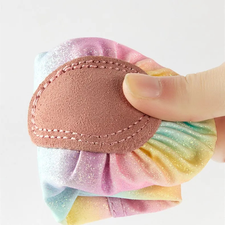 Girl Ballet Shoes Glitter Split-Sole Dance Slippers Toddler Kids Practice Shoes Flats Soft Lightweight  Elastic Laces Colorful