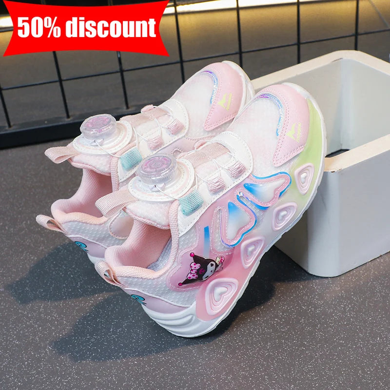 Childrens Sports Shoes Girls Cute Patterns Fashion Daily Casual Walking Shoes