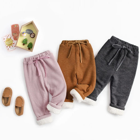 Jan Long Pants Soft Warm Casual Children Trousers Cute