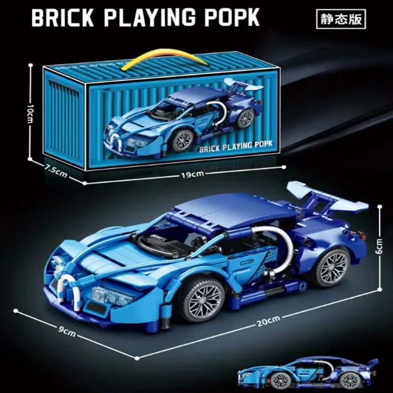 Hot Technical Building Blocks Car Racing Sport Speed Vehicle Model City Mechanical Super Bricks Puzzle Toy Adult Gift Toys Adult