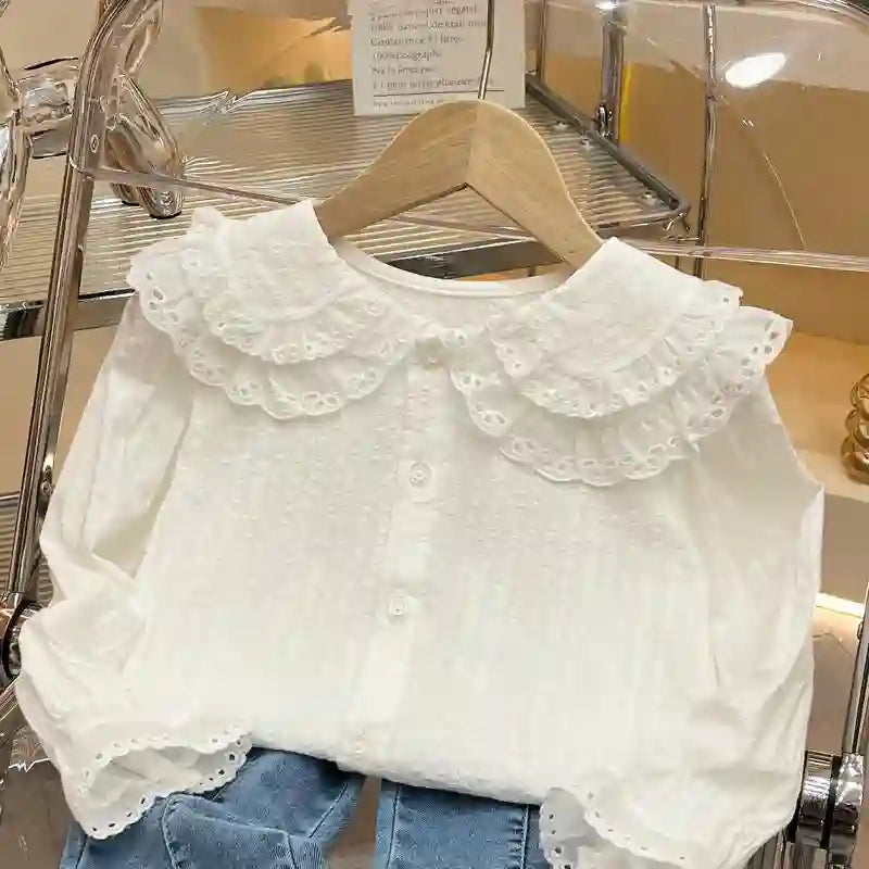 Lia Long Sleeve Princess Doll Collar Tops