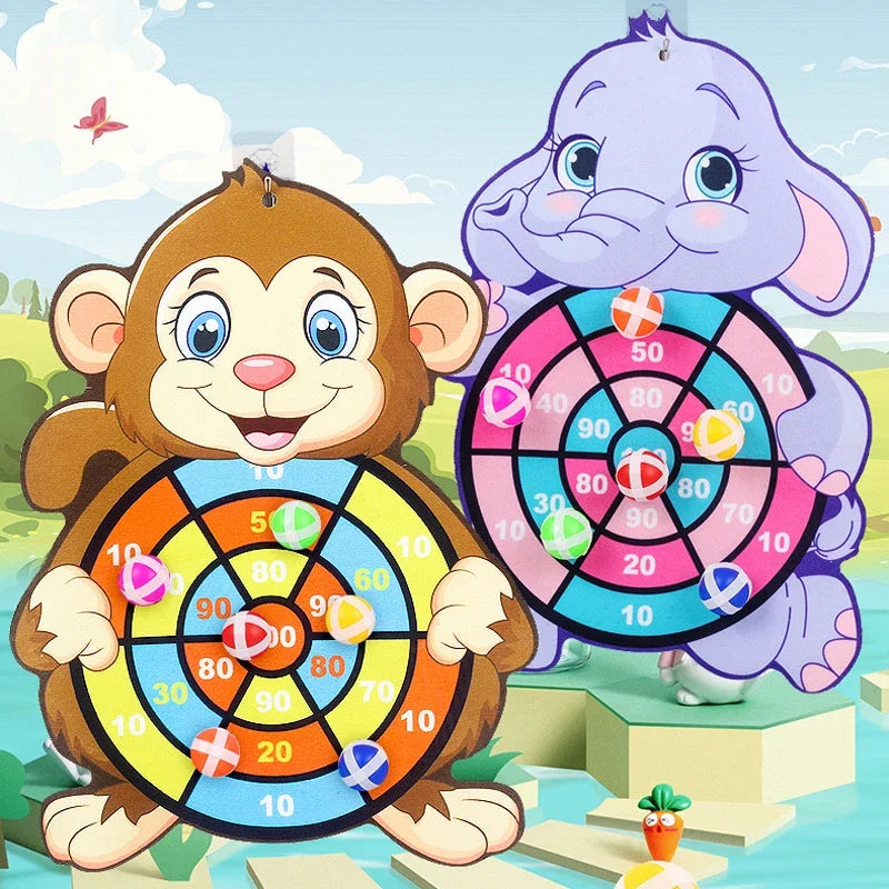 Educational Games Dart Board Baby Toy Stickey Ball Dart Montessori Games