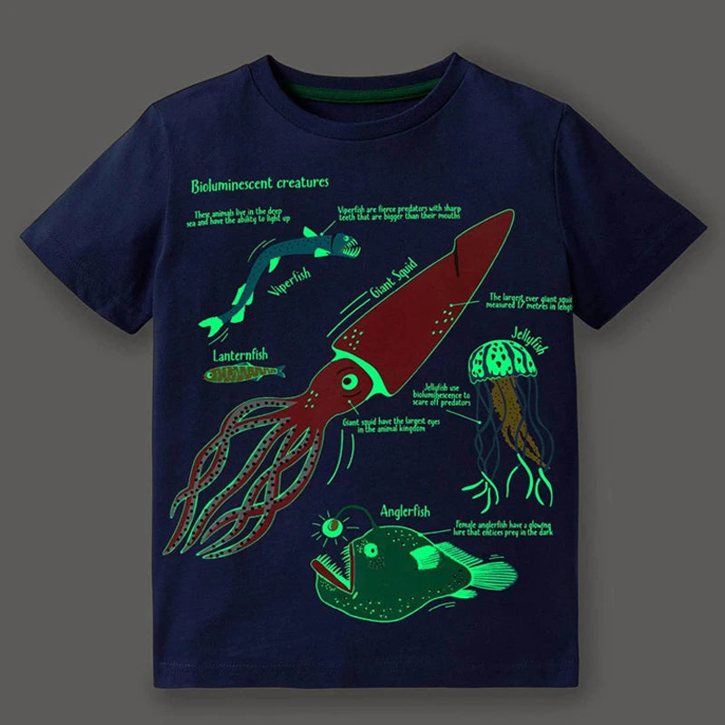 Justin Luminous Dinosaur Animal Cotton Casual Tops - GuGuTon baby store - Baby Fashion - Toddlers Outfits - Babies Outfits - Toddler Clothes - Kids Clothing - Newborn Clothes - Newborn Wear - Kids Wear - Trending Clothes - Trending Outfits - Fall Fashion - Winter Fashion - Girls Clothes - Boys Clothes - Babies Wear - Kids Accessories - KidsWear - Summer Clothes - Summer Fashion - Summer Trend - Falls Sweaters - Tops - Bottom - Jeans - Blouse - Dresses - Newborn Dresses - Toys