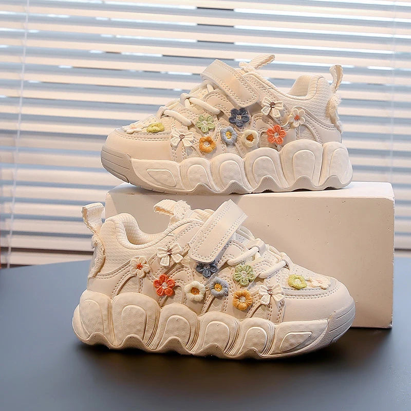 Fashion Leather Sneakers for Girls Children Casual Sports