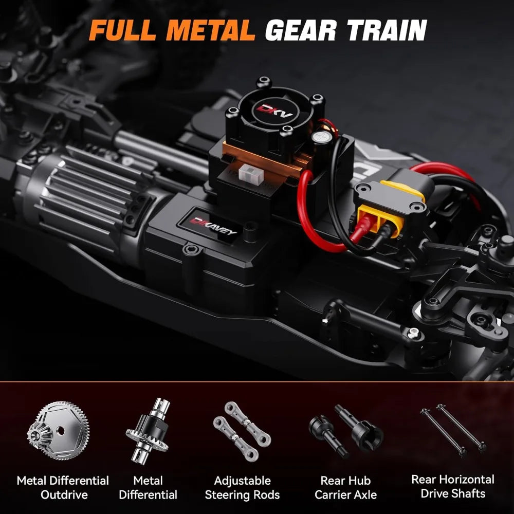 1/12 Brushless RC Cars for Adults,Remote Control Car for Fast Max 42 MPH 4X4 High Speed Racing RC Buggy with 3S 2200 mAh