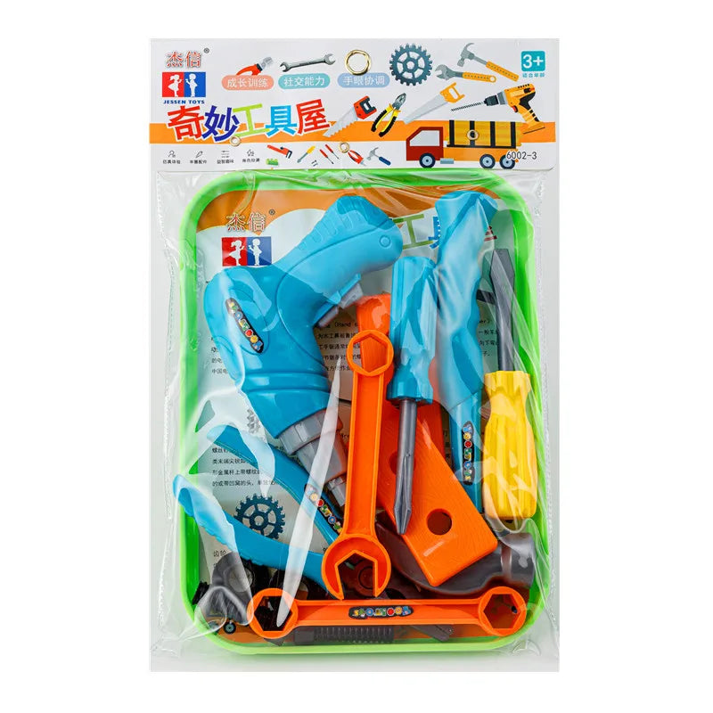 Children's Repair Tool Set Diy Pretend Play Toy for Boys Maintenance Tools Kit