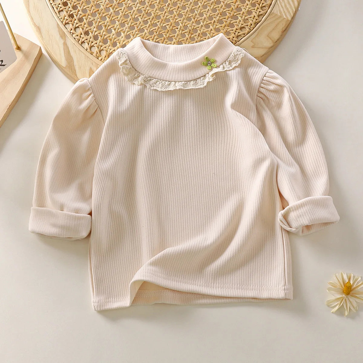 Lourdes Long Sleeve Lace Underneath Top