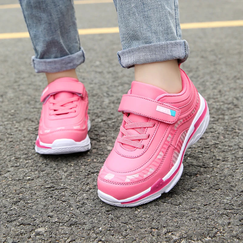 Girls Running Shoes Kids Sports Casual Sneakers Breathable Lightweight
