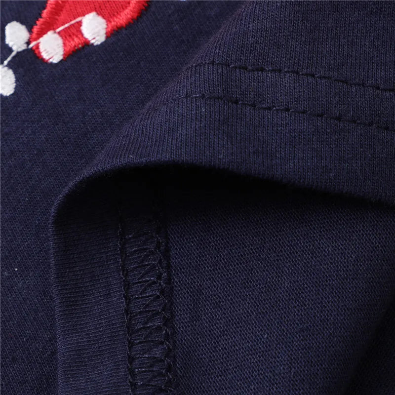 Gojo Dinosaurs Embroidery Toddler Tees - GuGuTon baby store - Baby Fashion - Toddlers Outfits - Babies Outfits - Toddler Clothes - Kids Clothing - Newborn Clothes - Newborn Wear - Kids Wear - Trending Clothes - Trending Outfits - Fall Fashion - Winter Fashion - Girls Clothes - Boys Clothes - Babies Wear - Kids Accessories - KidsWear - Summer Clothes - Summer Fashion - Summer Trend - Falls Sweaters - Tops - Bottom - Jeans - Blouse - Dresses - Newborn Dresses - Toys