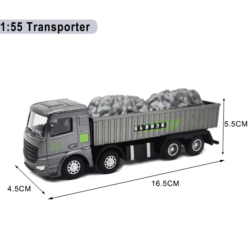 Engineering Vehicle Toys for Boys Alloy+Plastic Tractor Excavator Bulldozer Crane Truck Model Diecast Children Collection Gifts