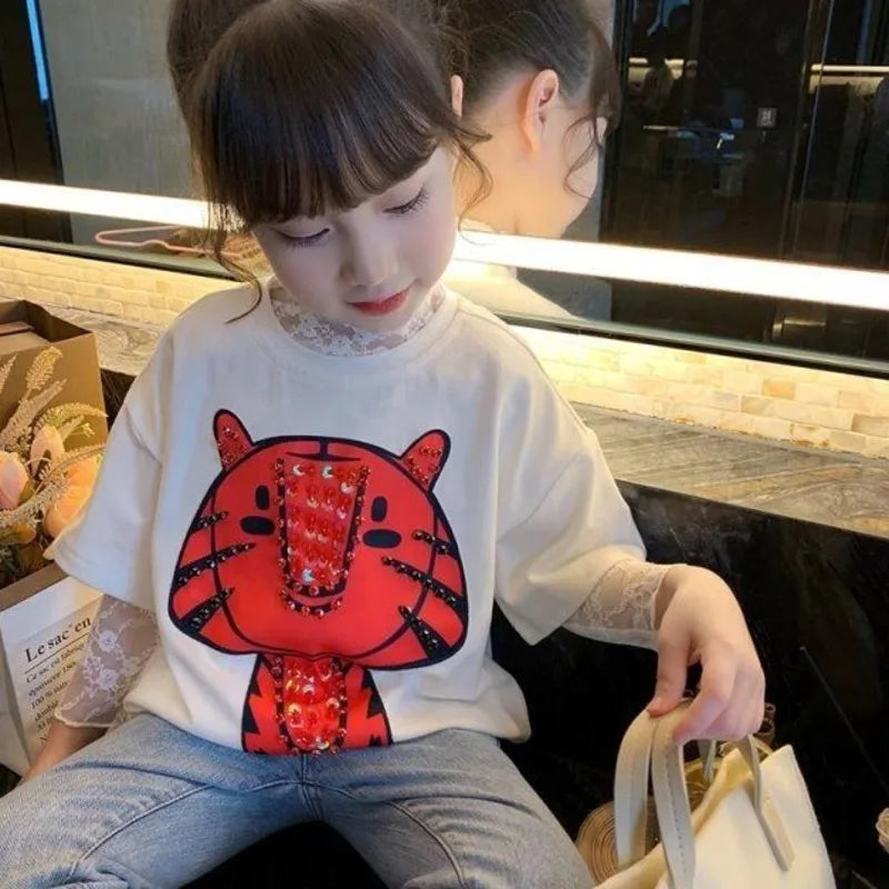 Emma Girls' Lace Bottom Spring And Summer Little Girl White Inside - GuGuTon baby store - Baby Fashion - Toddlers Outfits - Babies Outfits - Toddler Clothes - Kids Clothing - Newborn Clothes - Newborn Wear - Kids Wear - Trending Clothes - Trending Outfits - Fall Fashion - Winter Fashion - Girls Clothes - Boys Clothes - Babies Wear - Kids Accessories - KidsWear - Summer Clothes - Summer Fashion - Summer Trend - Falls Sweaters - Tops - Bottom - Jeans - Blouse - Dresses - Newborn Dresses - Toys