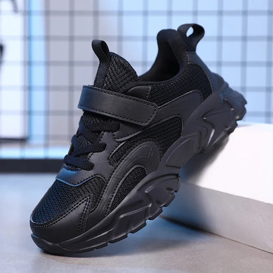 Kids Shoes Boy Sneakers Platform Black White Comfortable Children Casual Sneakers