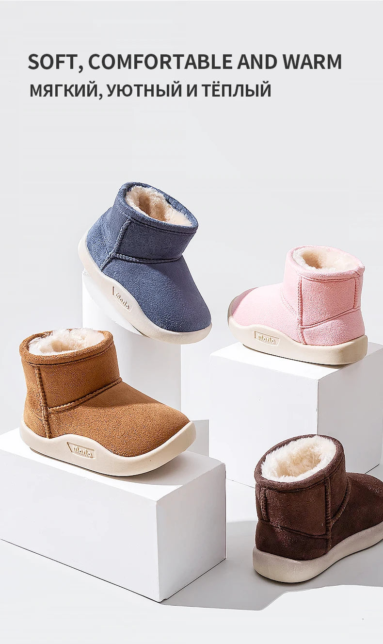 Kids Warm Winter Boots | Cheerful Mario Snow Boots