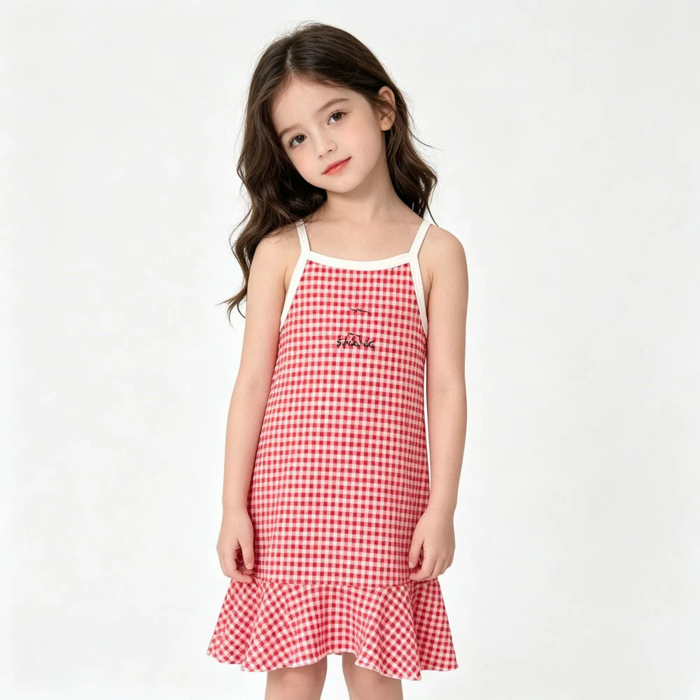 Cute Dress For Kids Girl Summer Dresses Children's Fashion Dress Thin Girls' Halter