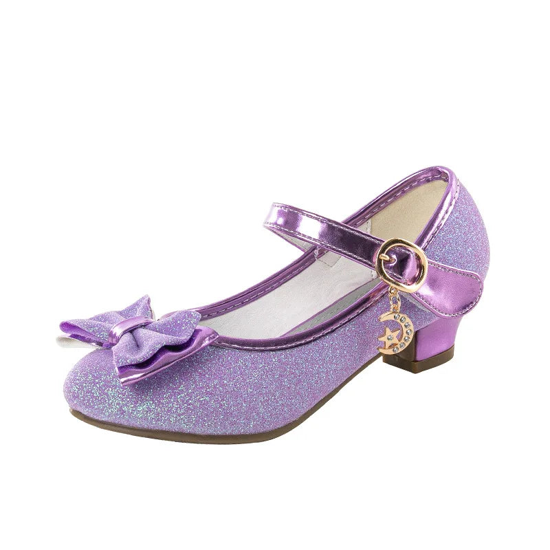 Girls Sandals Rhinestone Butterfly Latin Dance Kids Shoes