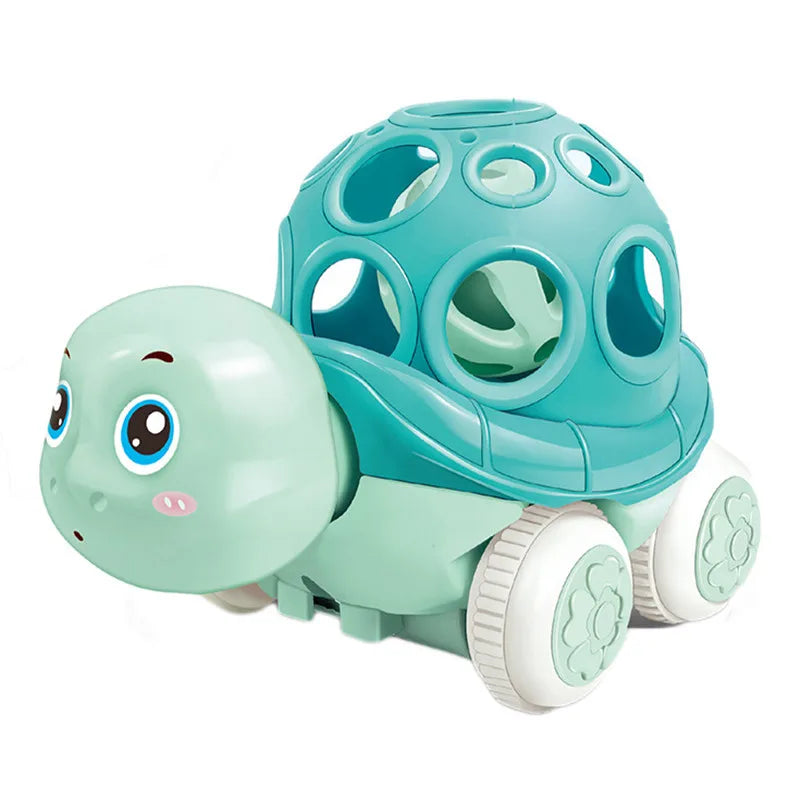 Baby Car Toys for 6 12 Months Friction Car Infant Soft Rubber Inertial Push and Go