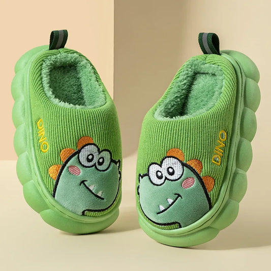 Autumn Winter Children Cotton Slippers Boys Toddler Indoor Anti Slip Warm Home Slipper
