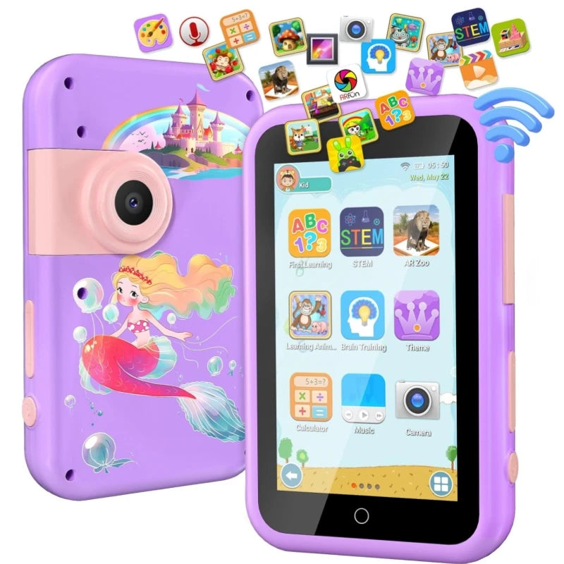VATOS Kids Smart Phone Toy for Girls Boys Large 4" Touchscreen