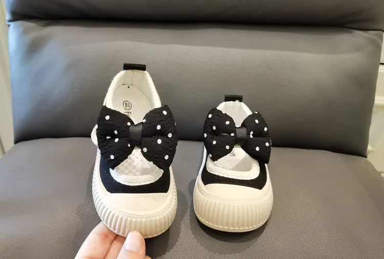 2026 Kids Shoes Baby Girl Walking Shoes with Breathable and Non Slip Mesh Bow Princess Shoes with Non Slip Soft Soles