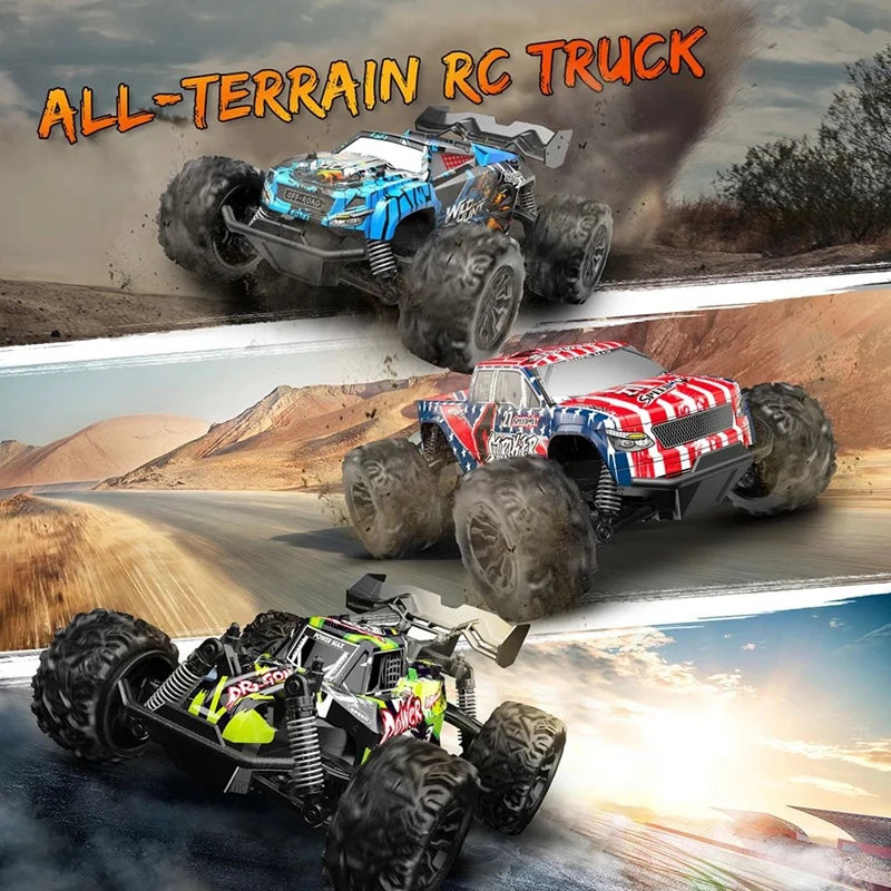 1:20 Off Road RC Car 4WD All Terrain RC Monster Truck, 2.4G High Speed with LED Light, Top Birthday Christmas Gift Toy for Boys