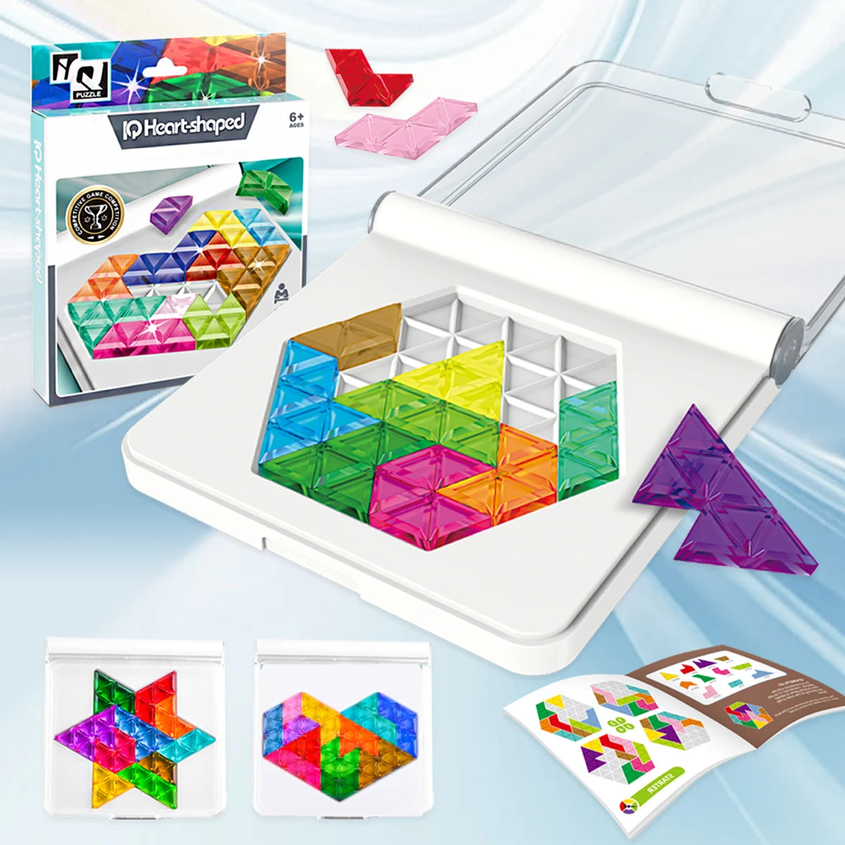 Puzzle Toys. Logical Thinking Training Fun Tabletop Games Multiple Shapes Colors