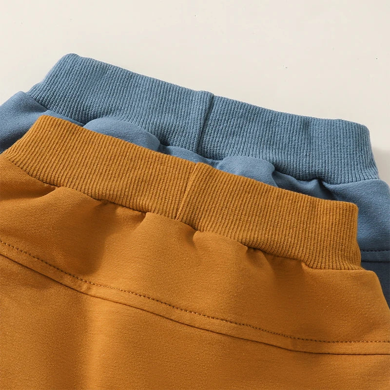 Jhosuan Casual Shorts Solid Color Elastic Waist Summer