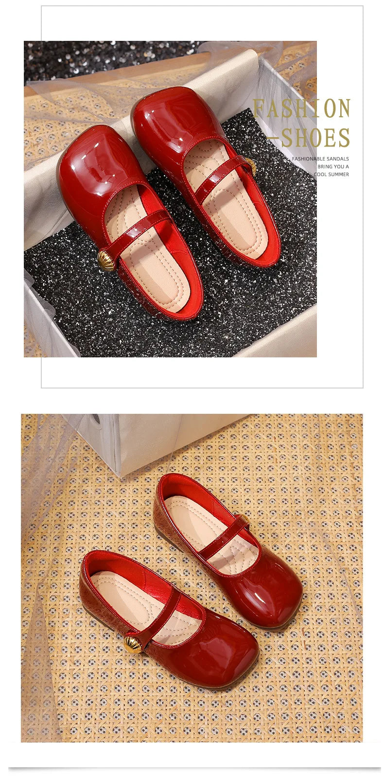 Girl Princess Shoes Spring Fashion Mary Jane Dress Dance Baby Kid Sandals Ballet Brand Soft Sole Red Flats Girls' Shoe Kids Shoe
