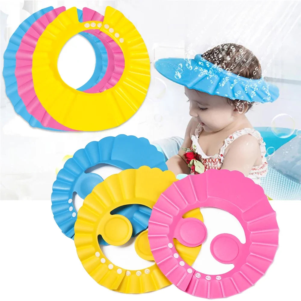 Hilary Caps Kids Shampoo Hat Bath Shield Waterproof Ear Eye Protection Visor