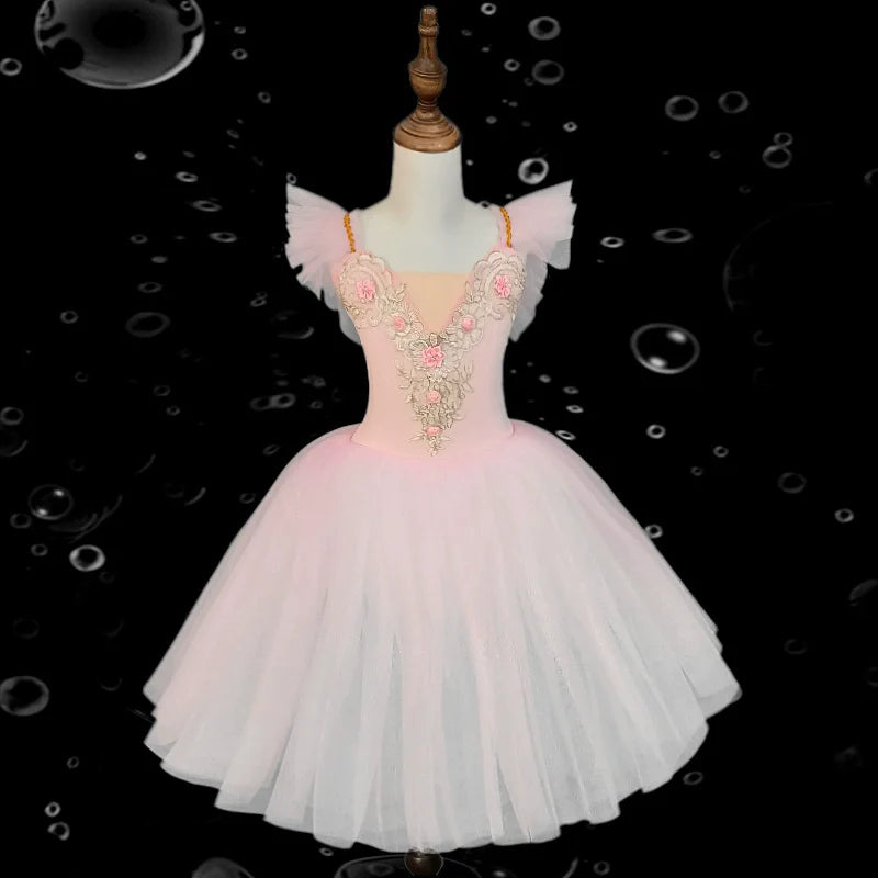 Norma Summer Ballet Dress for Girls - Kids Dance Tutu Outfit