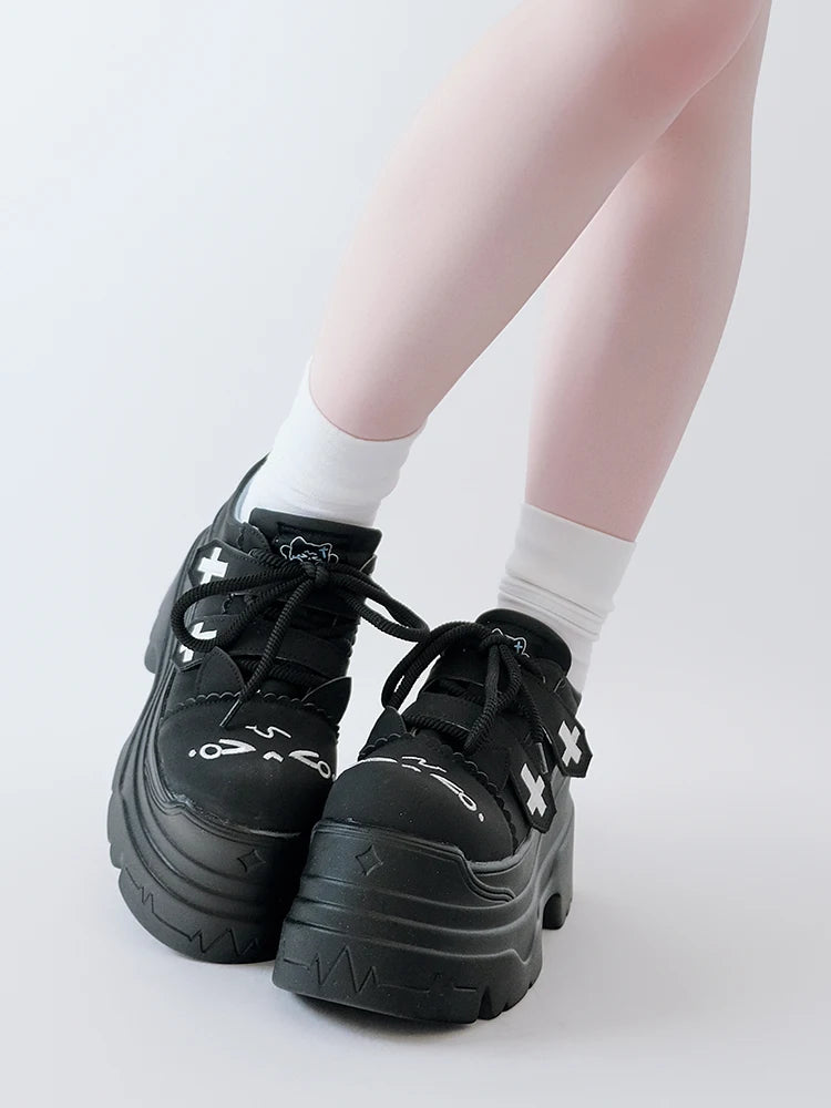 Japanese Girl Original Subculture Lolita Girl Thick Soled Shoes Sweet Big Toe Shoes Cute Loli Tea Party Single Shoes