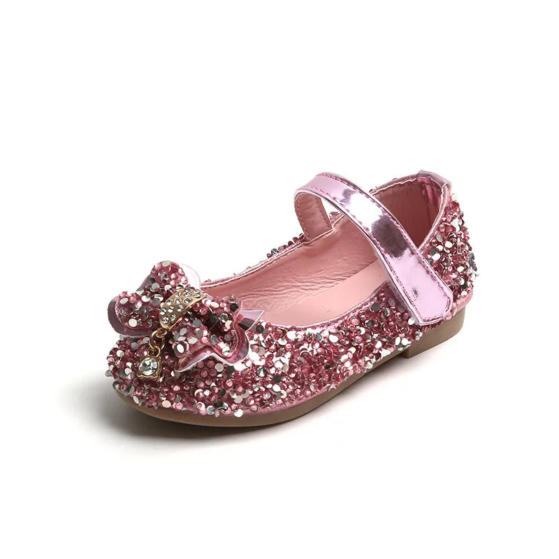 Girls Diamond Princess Shoe2026 Spring Autumn Korean Edition