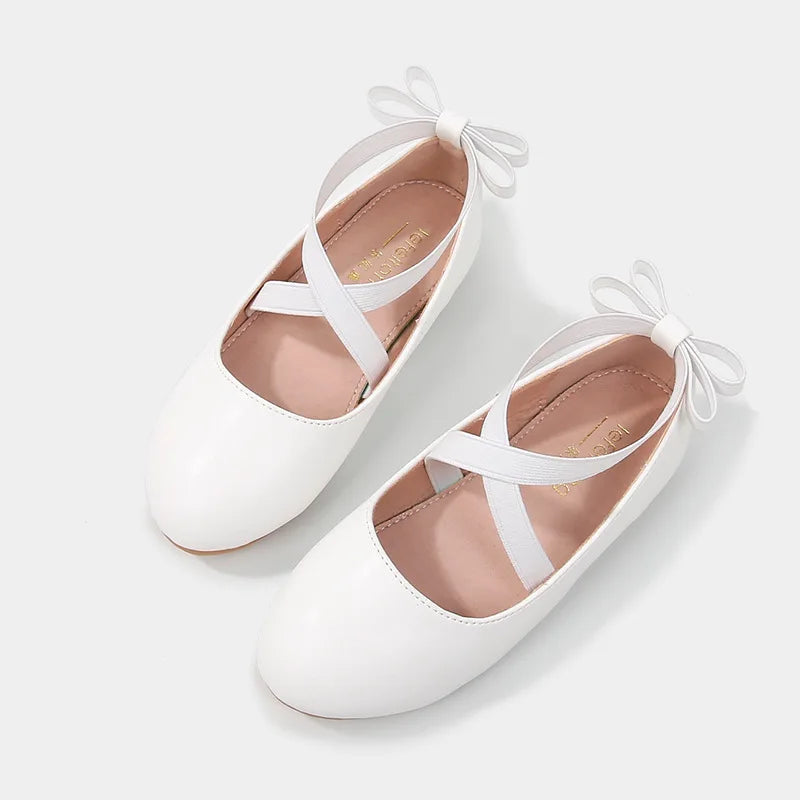 2026 New Girl Shoe Girl Christmas Shoes Party Performance Ballet Flats Slip on Boat Shoes Girl Dress Ballerina Princess Shoes