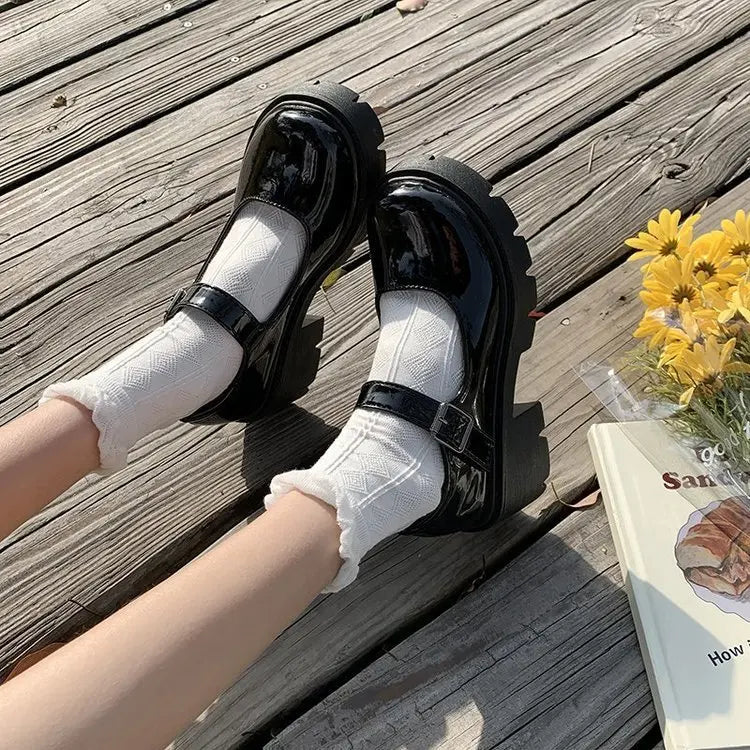 2025 Summer New School Girl JK Loafer Pumps Platform Shoes