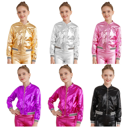 Paola Girls Hip Hop Jazz Dance Jacket Long Sleeve