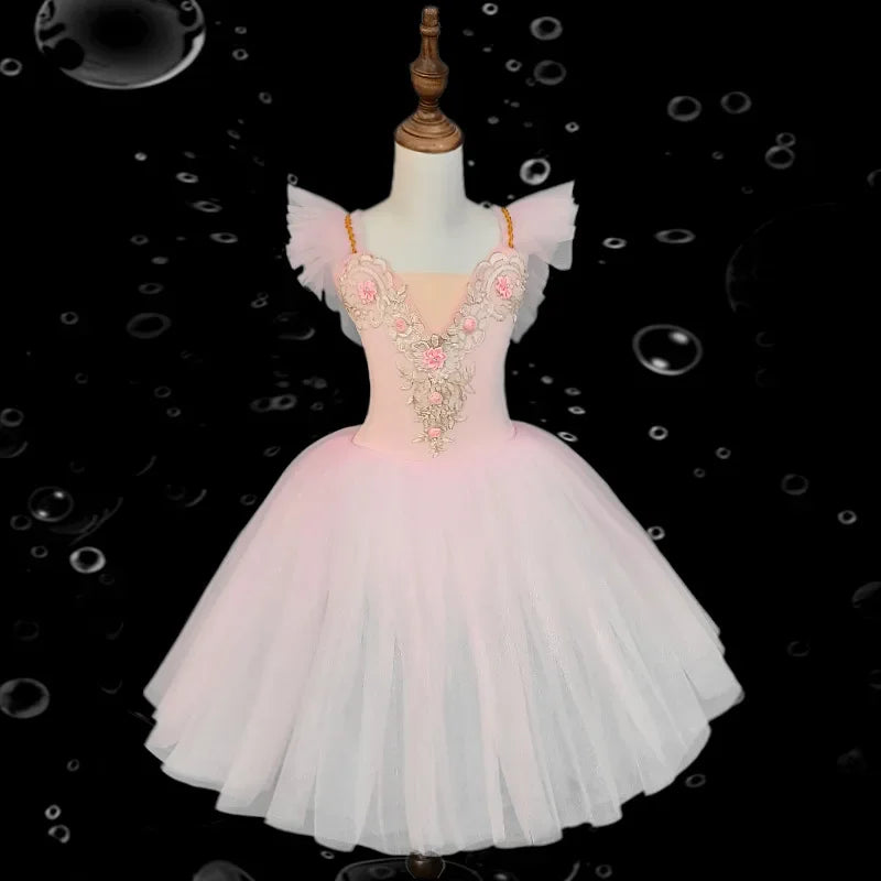 Norma Summer Ballet Dress for Girls - Kids Dance Tutu Outfit