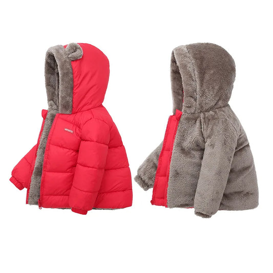 Pablo Boys Bear Hooded Outerwear Sweater